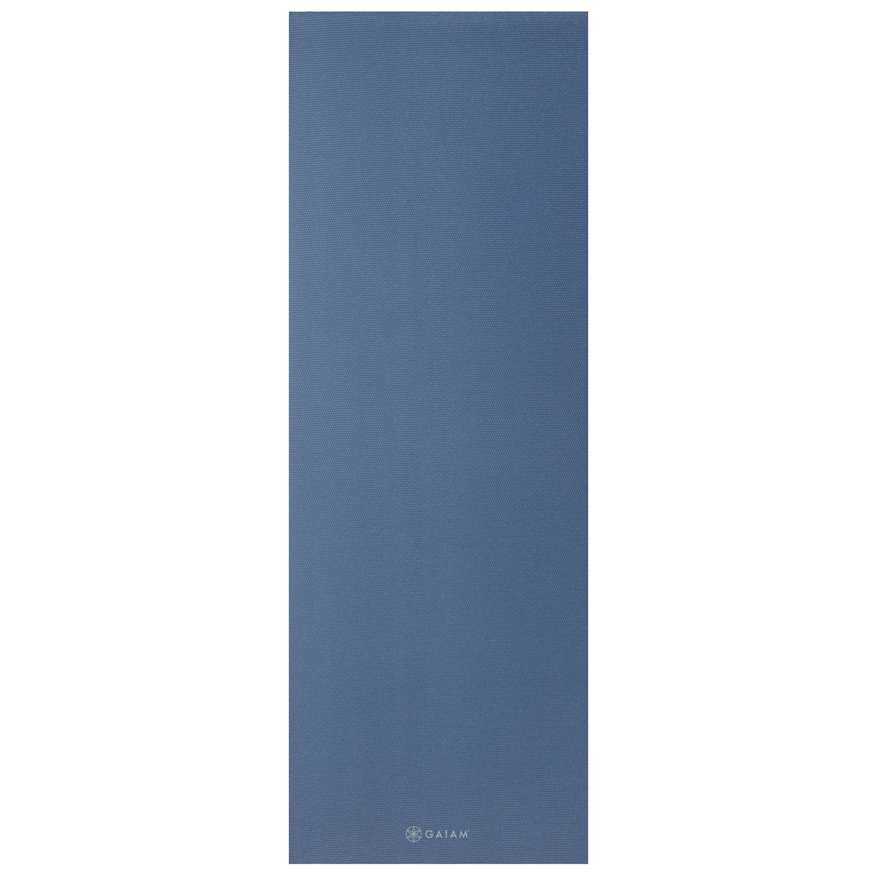 Gaiam Classic Solid Color Yoga Mats (5mm) High Tide flat